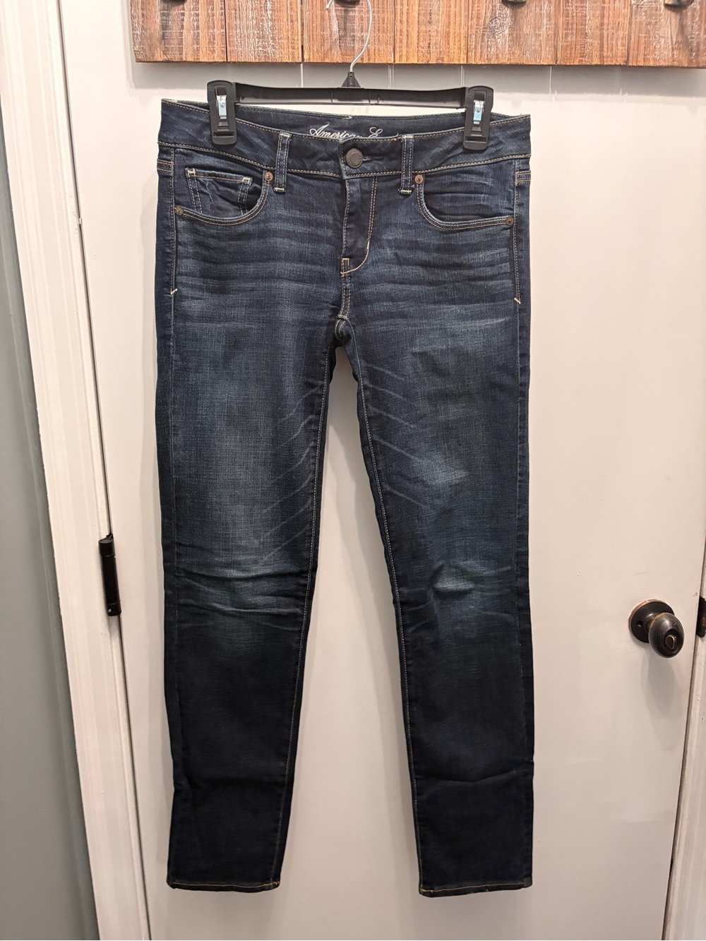 American Eagle Outfitters Women's Dark Indigo Skinny Jeans